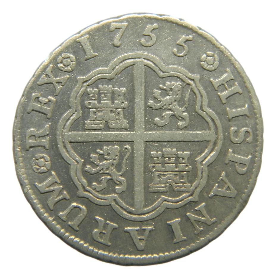 1755 JB - FERNANDO VI - 1 REAL - MADRID - MBC