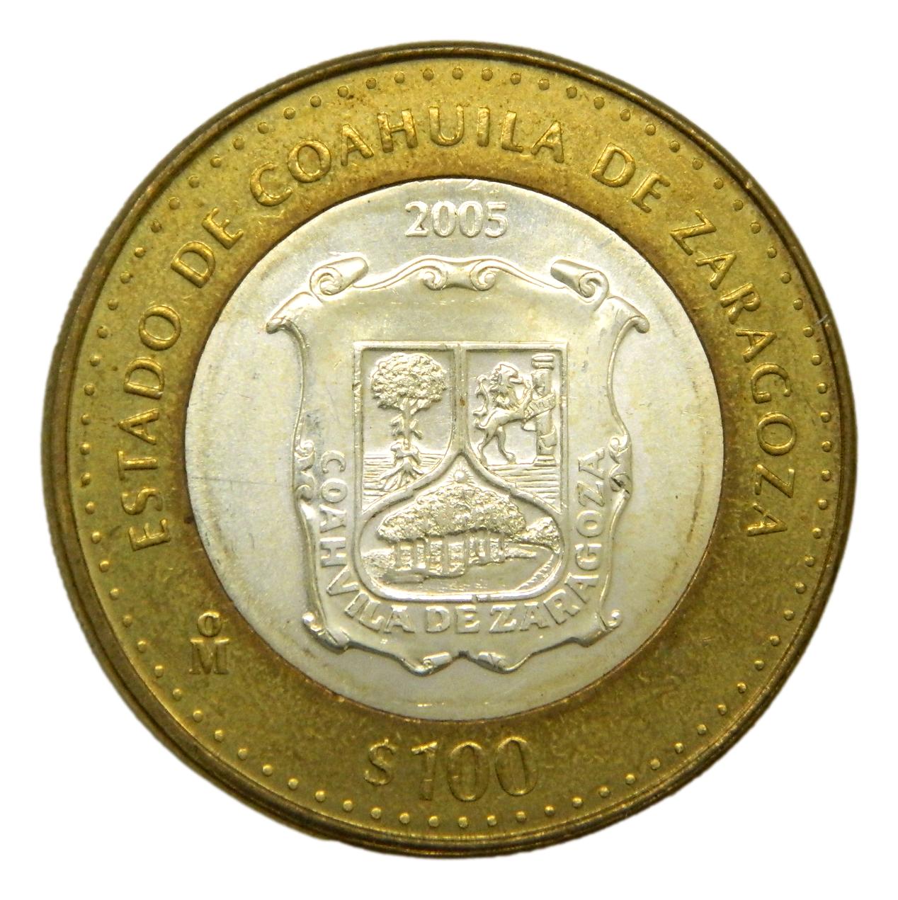 2005 - MEXICO - 100 PESOS - COAHUILA DE ZARAGOZA