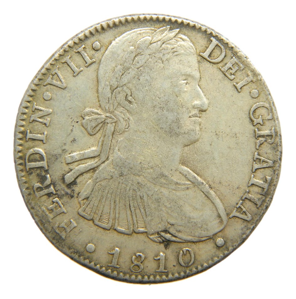 1810 HJ - FERNANDO VII - 8 REALES - MEXICO - MBC