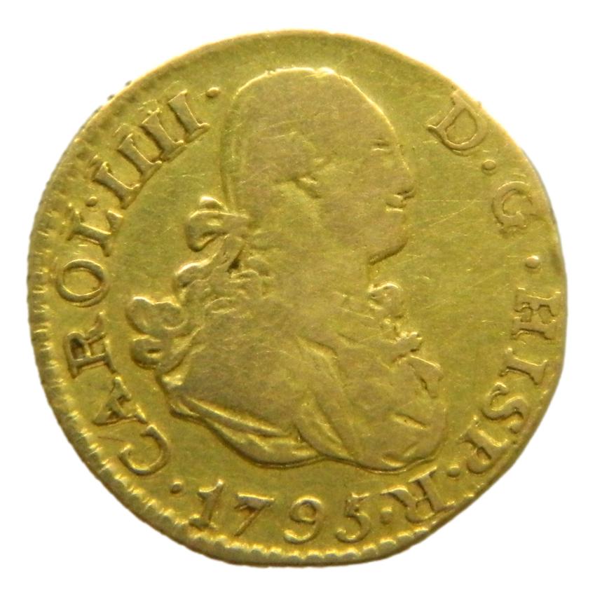 1795 MF - CARLOS IV - 1/2 ESCUDO - MADRID - ORO