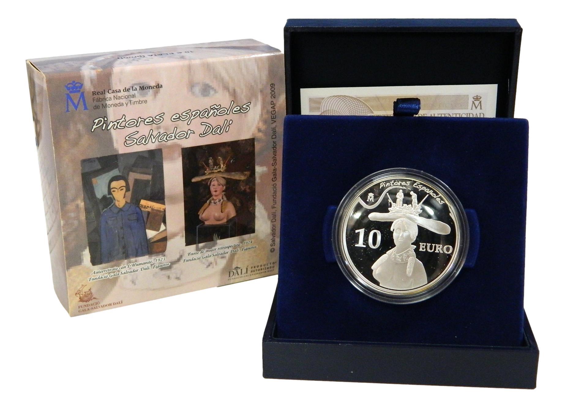 2009 - ESPAÑA - 10 EUROS - DALI - BUSTO DE MUJER RETROSPECTIVO - 10 EURO