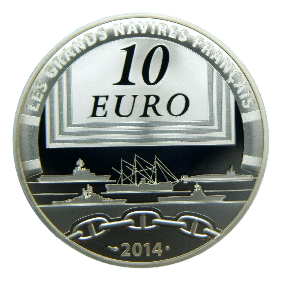 2014 - FRANCIA - 10 EURO - LE REDOUTABLE - PLATA