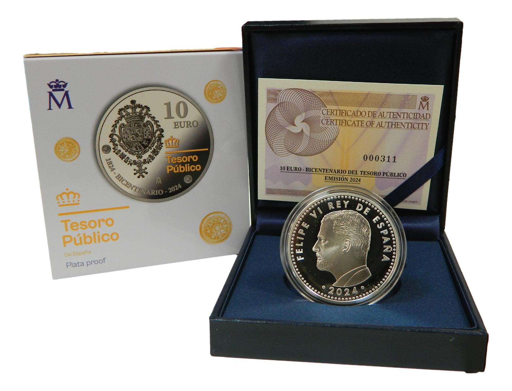 2024 - ESPAÑA - 10 EURO - TESORO PUBLICO - PLATA PROOF