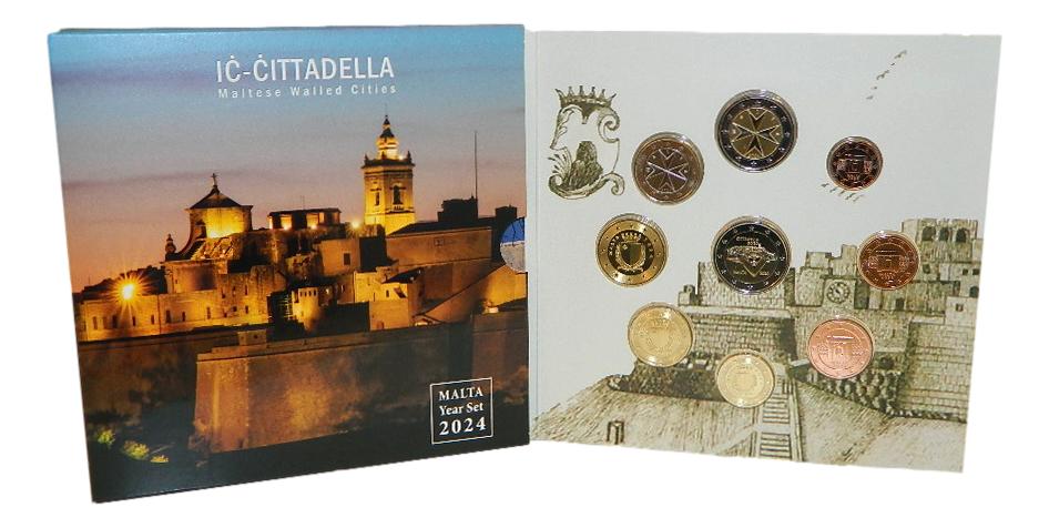 2024 - MALTA - CARTERA EUROS - 9 MONEDAS