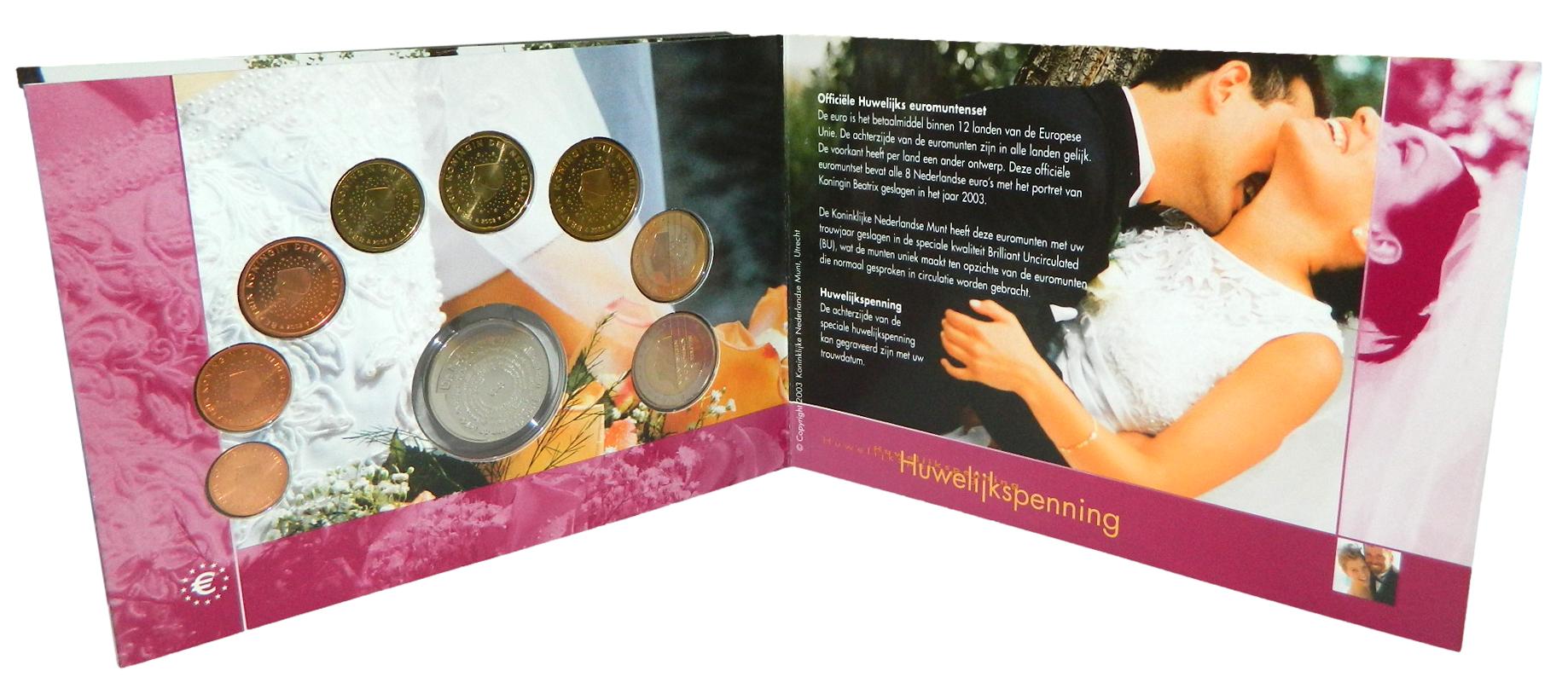 2003 - HOLANDA - EURO SET - BODA - 8 MONEDAS