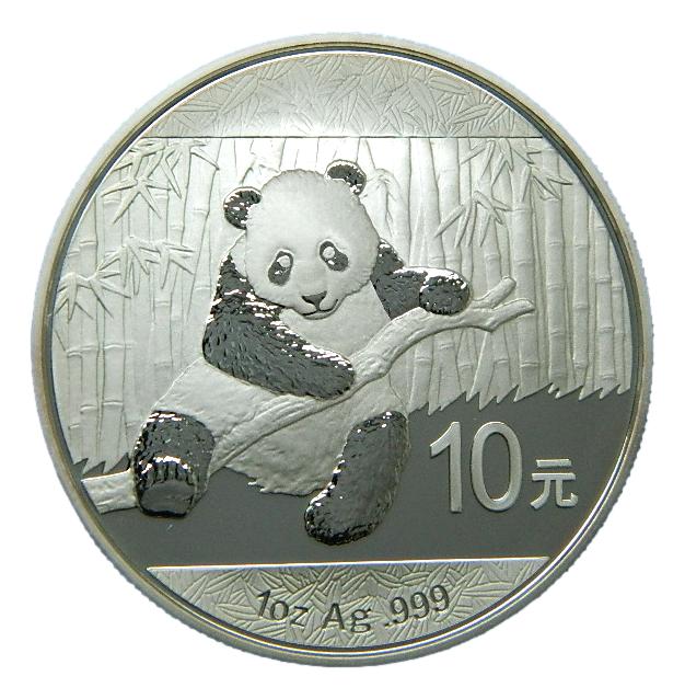 2014 - CHINA - PANDA - 10 YUAN - ONZA PLATA