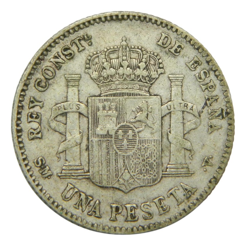 1902 - ALFONSO XIII - 1 PESETA - SMV - BC