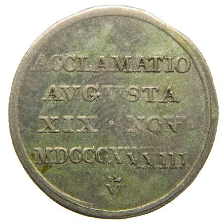 1833 - ISABEL II - MEDALLA PROCLAMACIÓN - MODULO 1 REAL - VALENCIA - MBC - S13/831