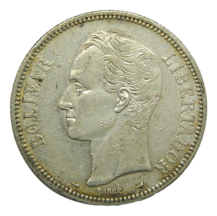 1911 - VENEZUELA - BOLIVAR - PLATA