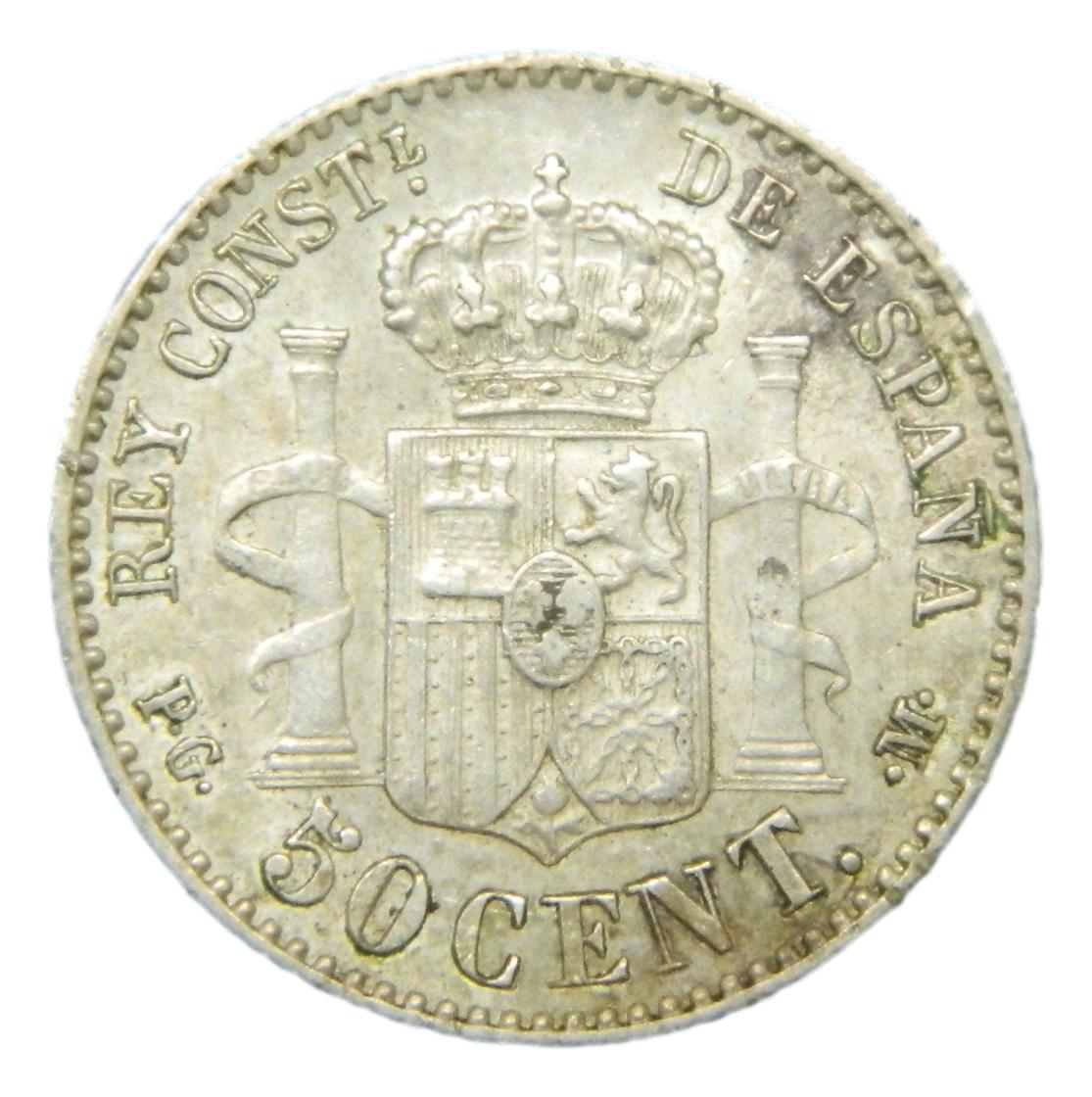 1892 *9-2 - ALFONSO XIII - 50 CENTIMOS - PGM