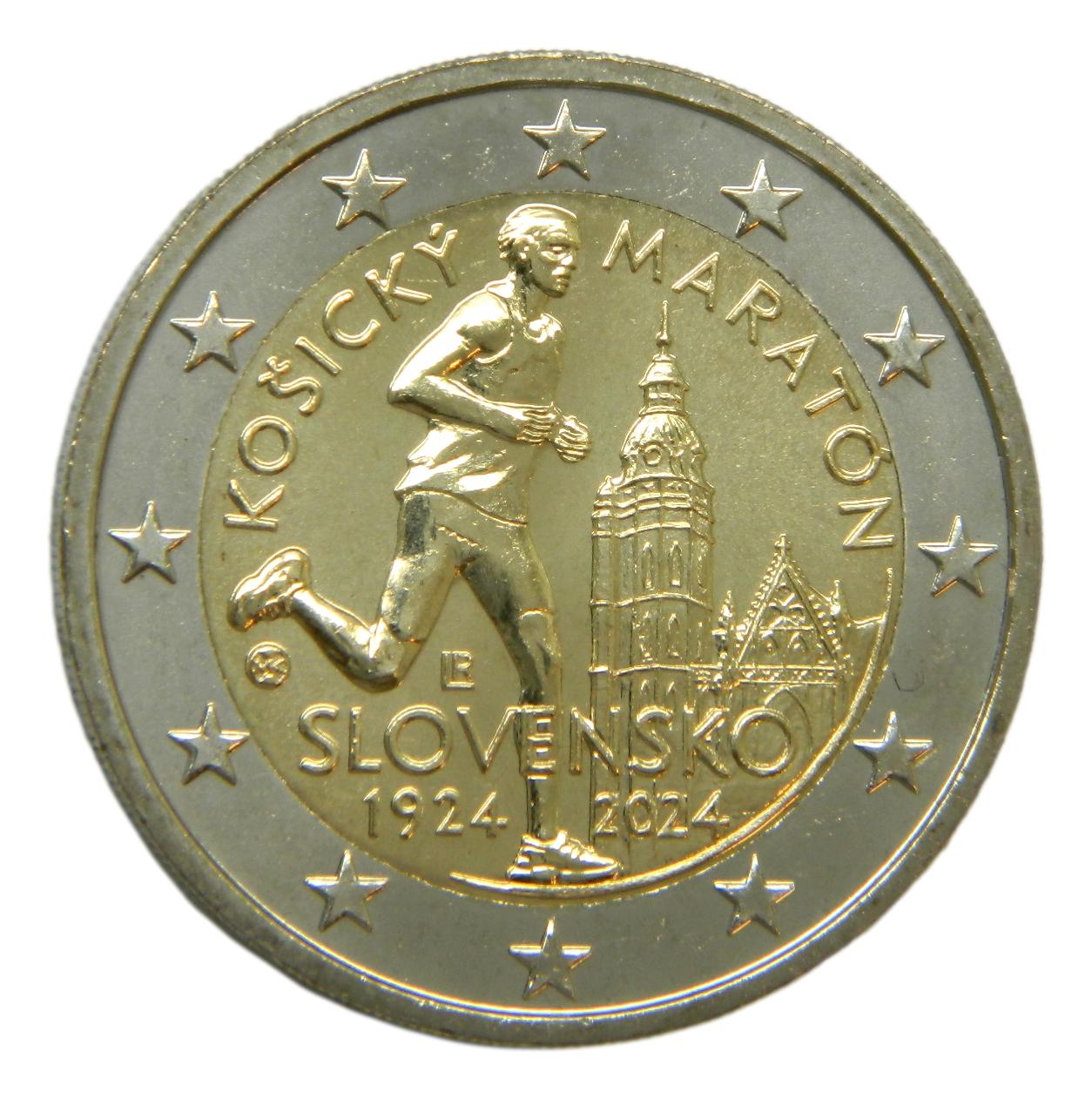 2024 - ESLOVAQUIA - 2 EURO - MARATON KOSICE