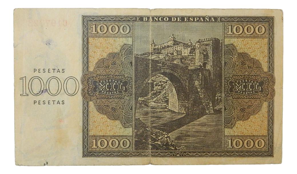 1936 - ESPAÑA - BILLETE - 1000 PESETAS - BURGOS - BC