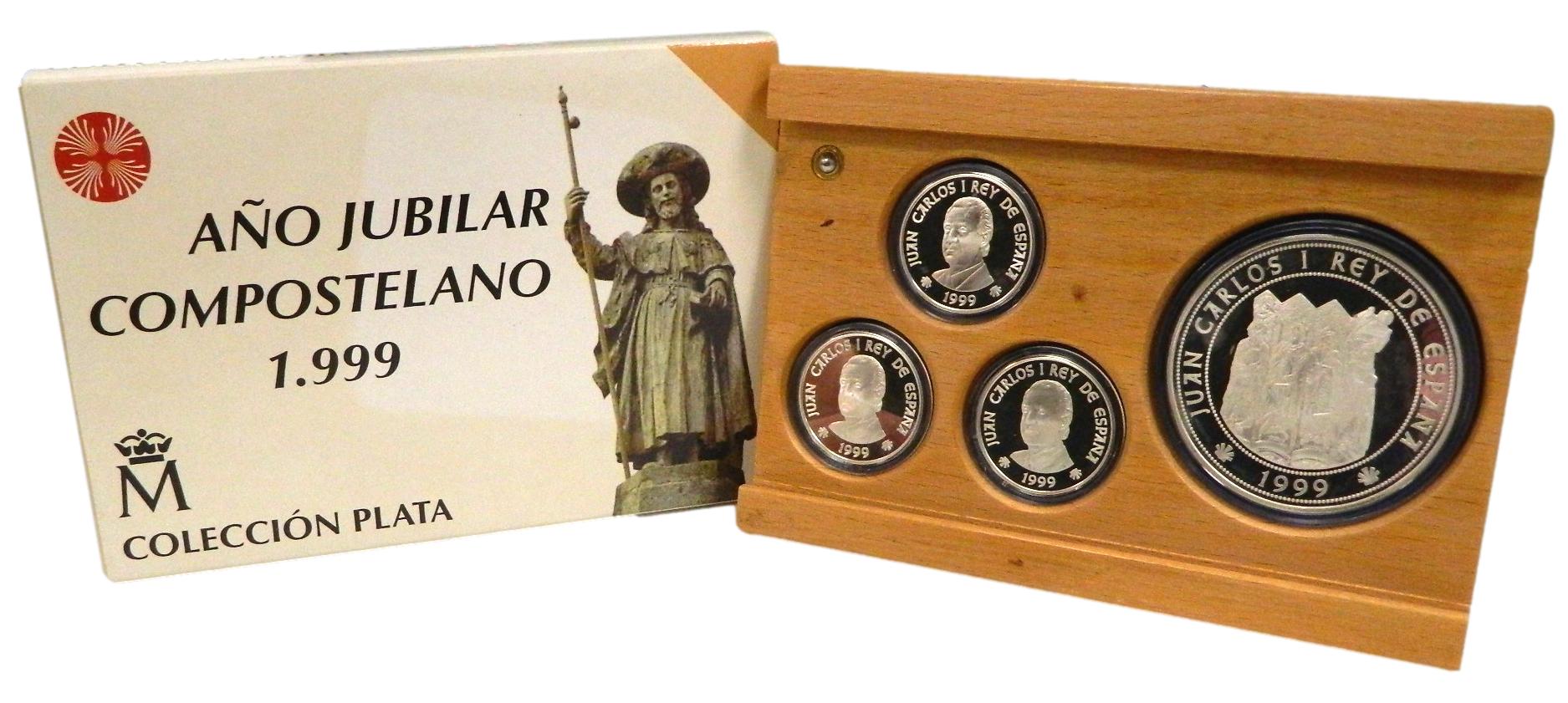 1999 - AÑO JUBILAR COMPOSTELANO - 4 MONEDAS