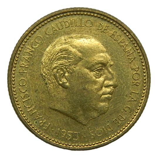 1953 *70 - FRANCO - 2,50 PESETAS - SC