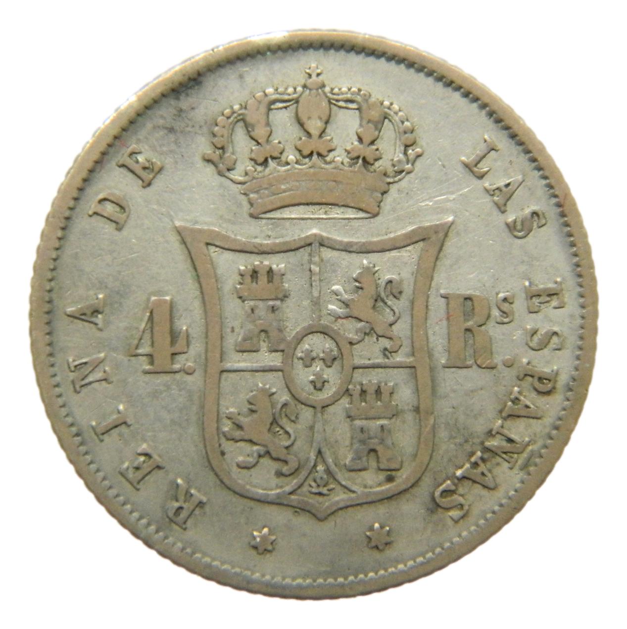 1859 - ISABEL II - 4 REALES - MADRID - MBC-