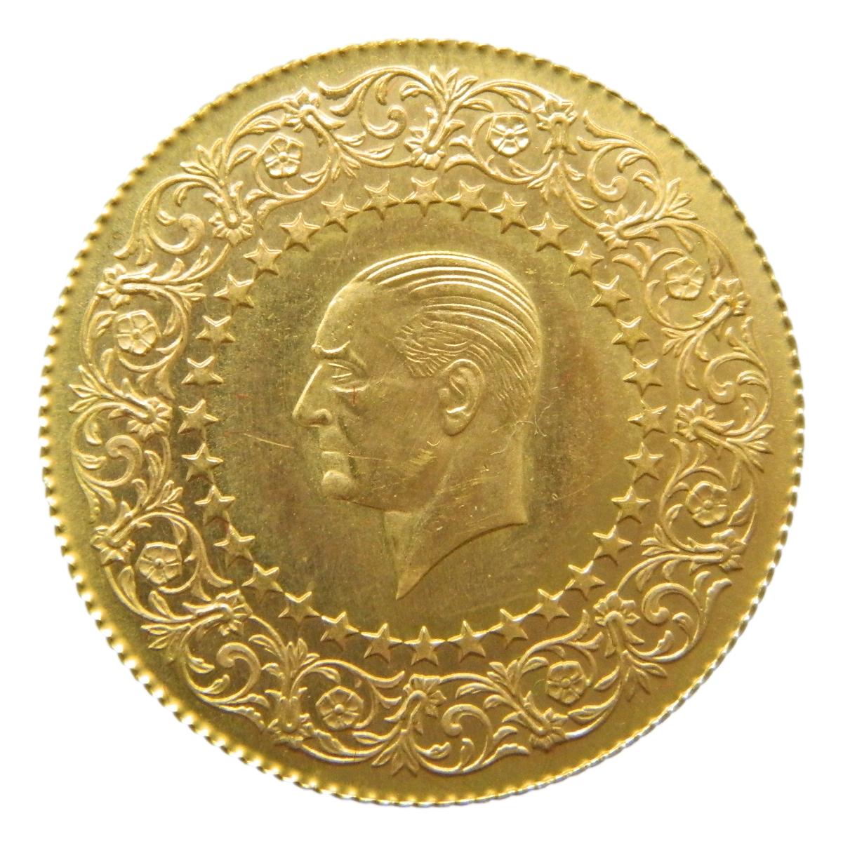 1970 - TURQUIA - 100 KURUS - ORO - EBC+