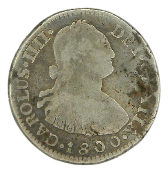 1800 - CARLOS IV - 2 REALES - LIMA - IJ