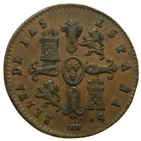 1842 - ISABEL II - 2 MARAVEDIS - SEGOVIA - MBC+