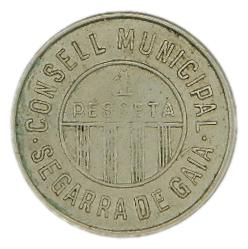 SEGARRA DE GAIA - 1 PESETA - NIQUEL