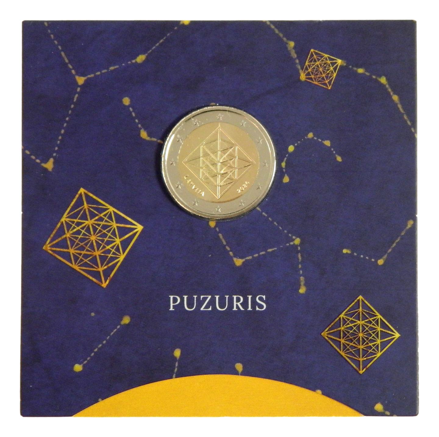 2024 - LETONIA - 2 EURO - PUZURIS - BU - COINCARD