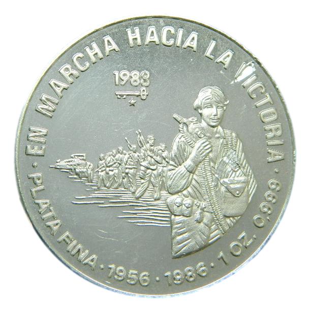 1988 - CUBA - 10 PESOS - VICTORIA - PLATA