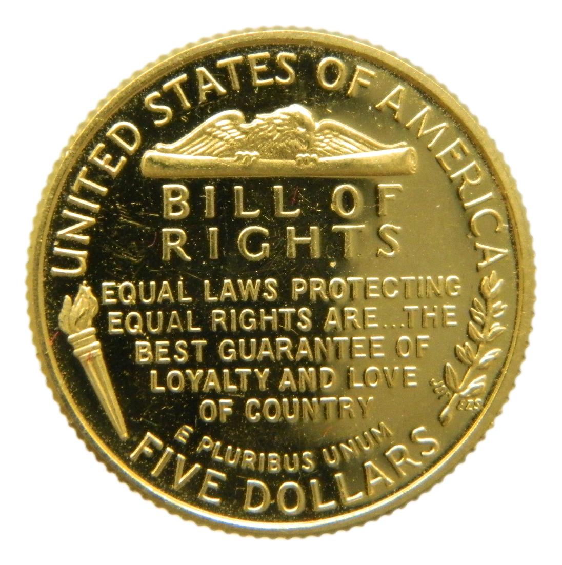 1993 - USA - 5 DOLARES - JAMES MADISON - ORO - SC