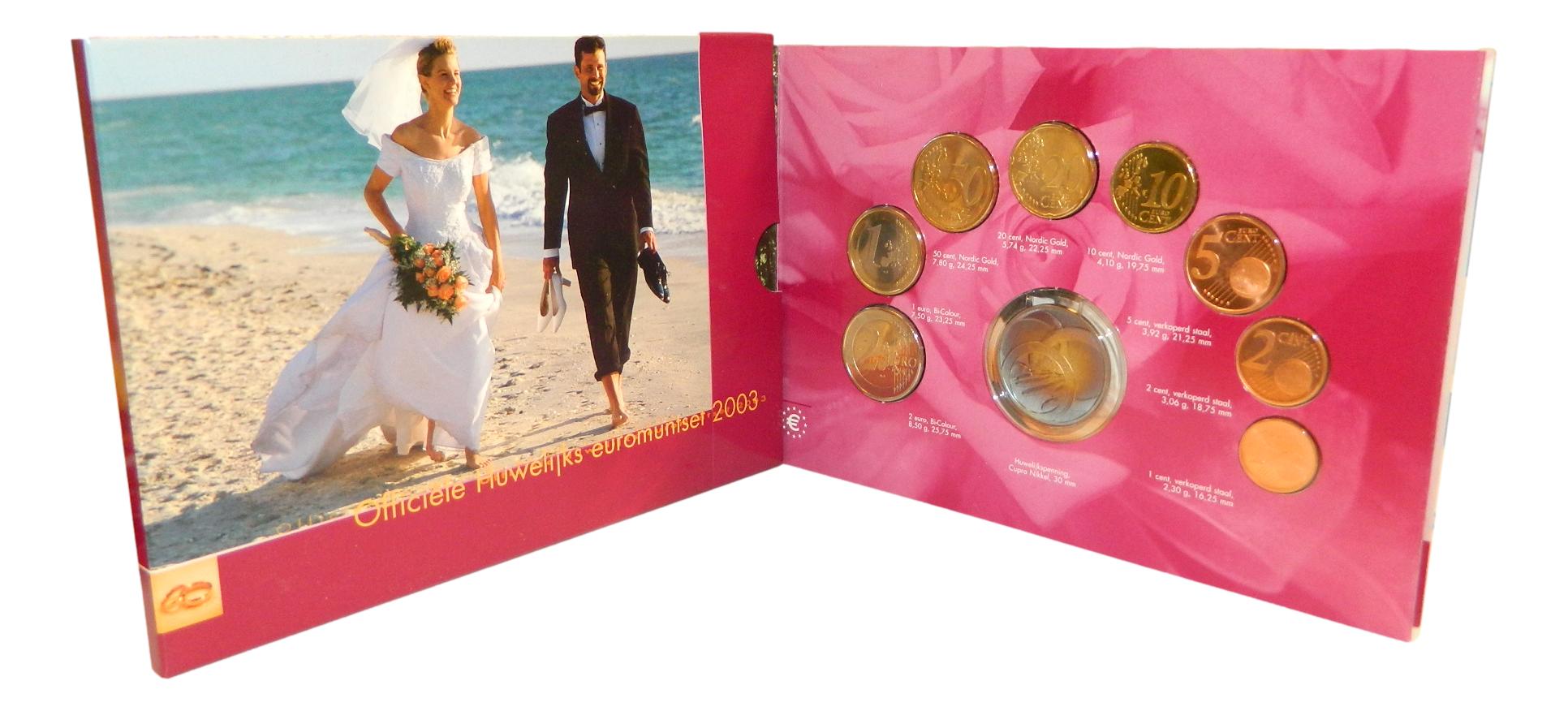 2003 - HOLANDA - EURO SET - BODA - 8 MONEDAS