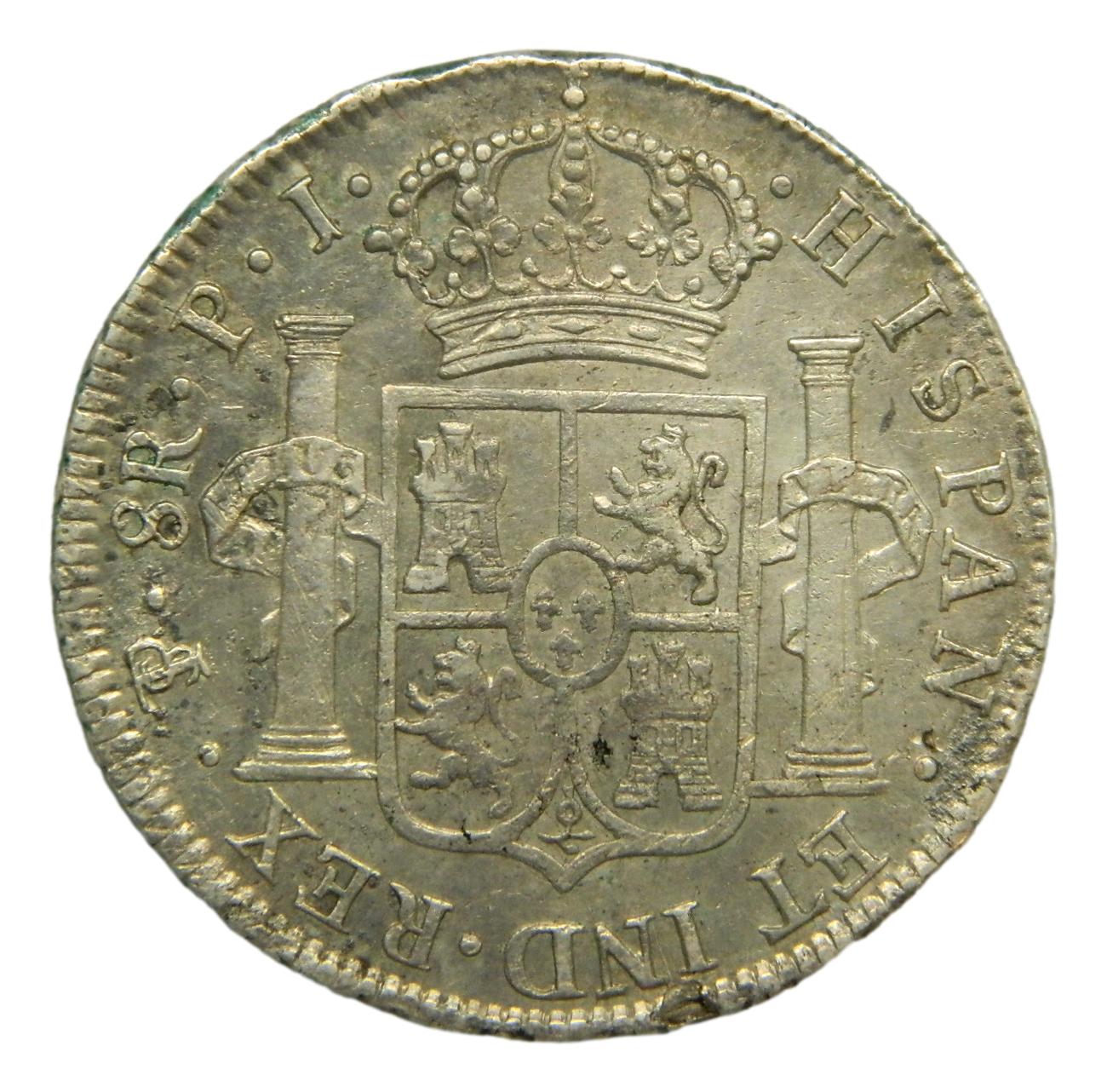 1823 PI - FERNANDO VII - 8 REALES - POTOSI - MBC-