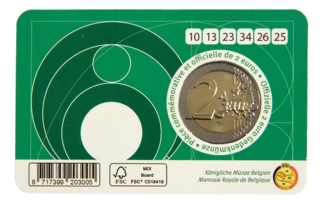 2025 - BELGICA - 2 EURO - LOTERIA NACIONAL - COINCARD - HOLANDES