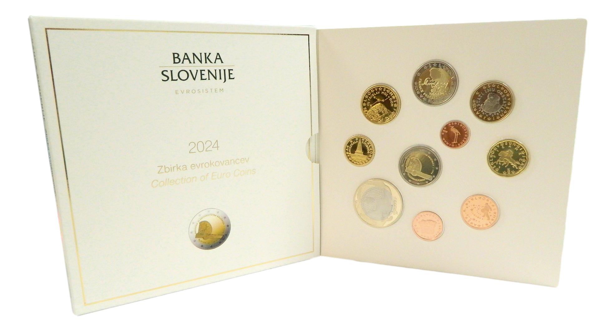 2024 - ESLOVENIA - CARTERA EUROS - 10 MONEDAS - PROOF
