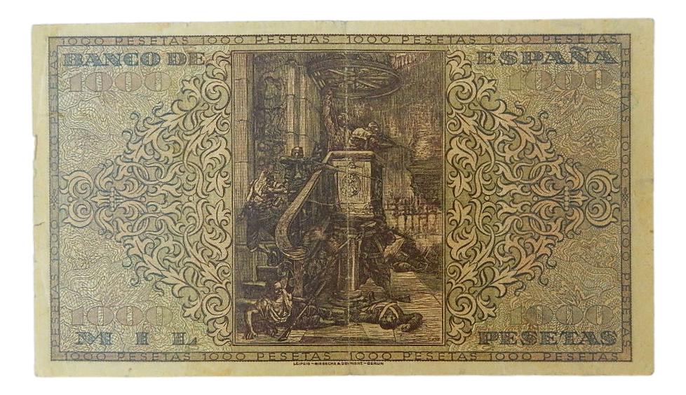 1938 - ESPAÑA - BILLETE 1000 PESETAS - BURGOS- MBC