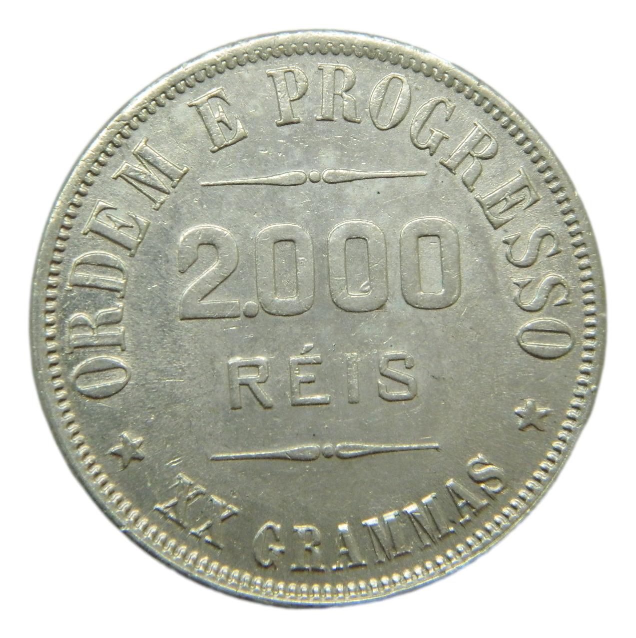1907 - BRASIL - 2000 REIS - PLATA 