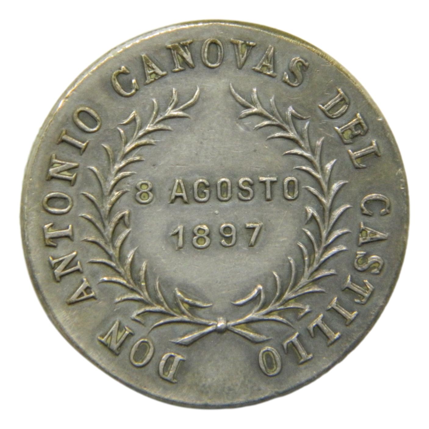 1897 - MEDALLA - ANTONIO CANOVAS DEL CASTILLO - S9/843