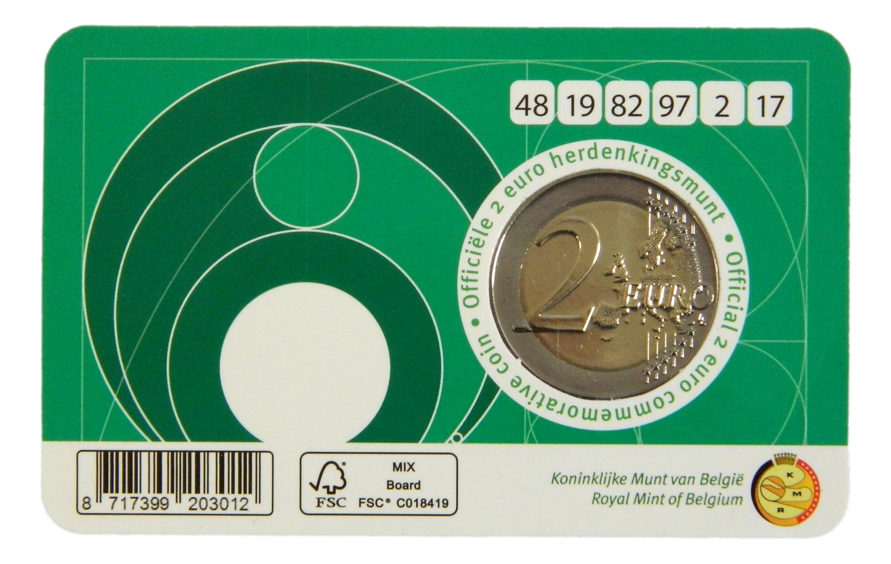 2025 - BELGICA - 2 EURO - LOTERIA NACIONAL - COINCARD - FRANCES