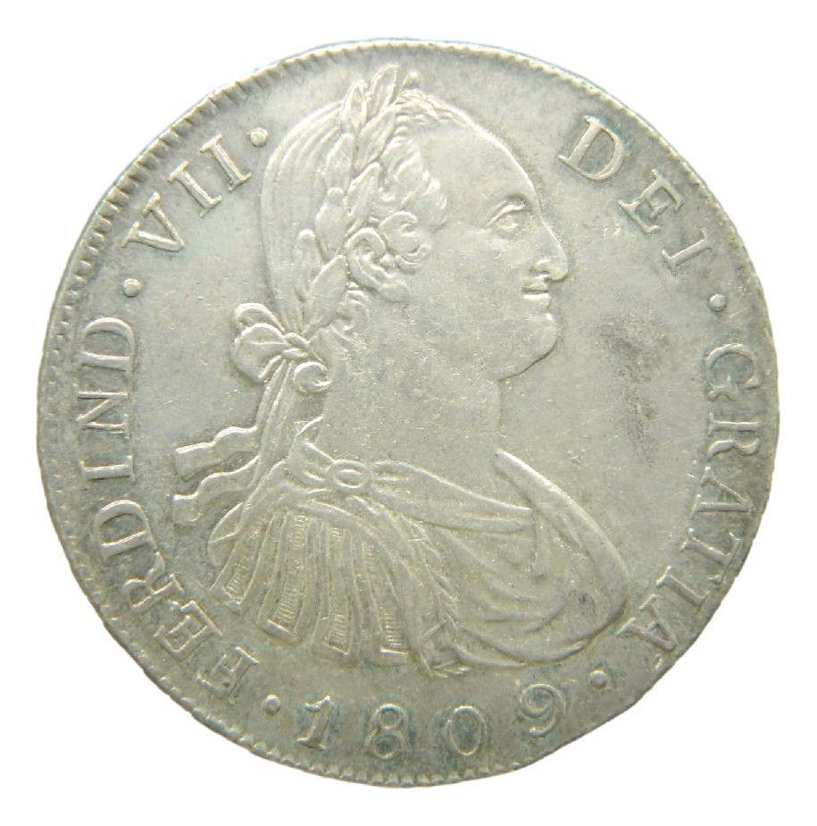 1809 M - FERNANDO VII - 8 REALES - GUATEMALA - EBC