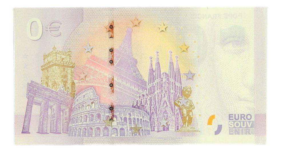 BILLETE 0 EURO - PAPA FRANCISCO - JUBILAEUM