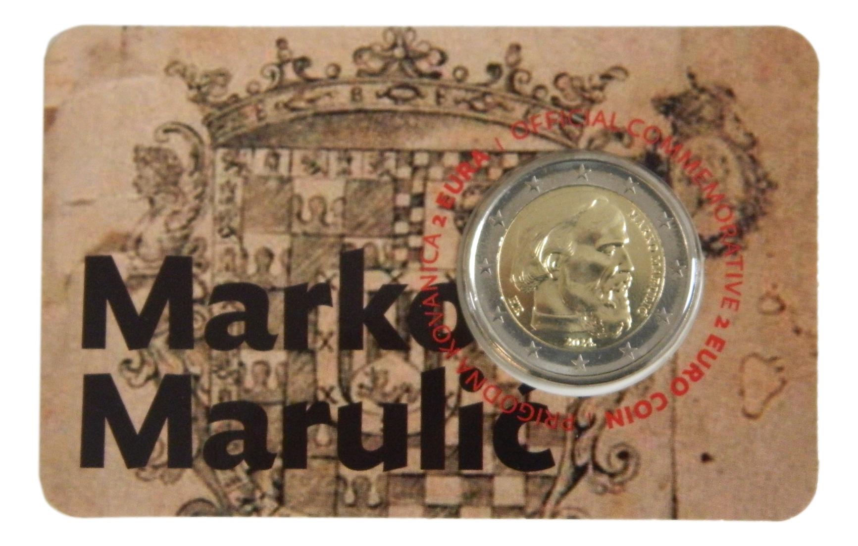 2024 - CROACIA - 2 EUROS - AÑO MARKO MARULIC - COINCARD