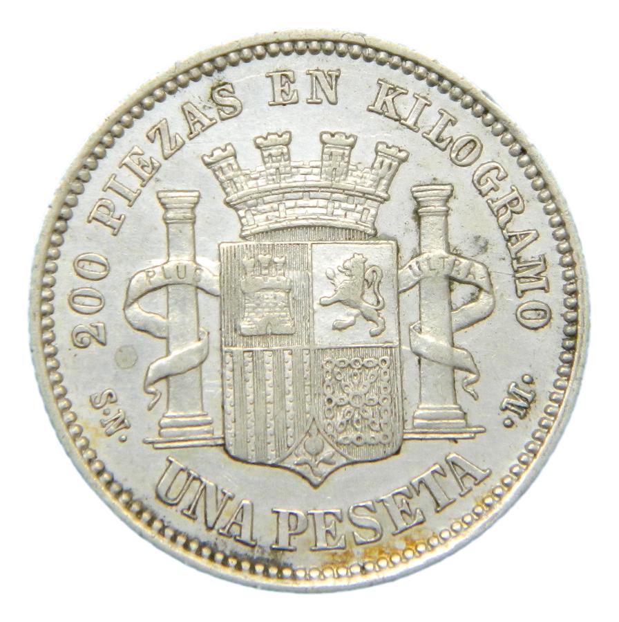1869 - GOBIERNO PROVISIONAL - 1 PESETA - SNM - MBC+