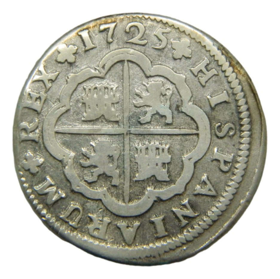 1725 J - FELIPE V - 2 REALES - SEVILLA - MBC