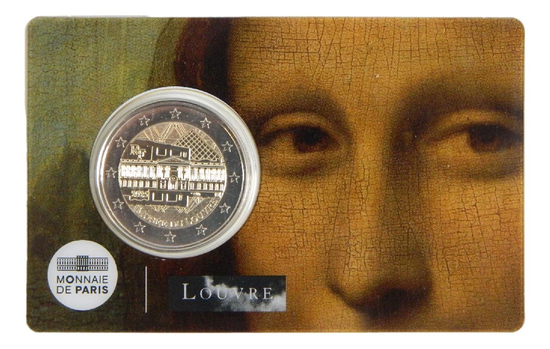 2025 - FRANCIA - 2 EURO - MUSEO DEL LOUVRE - COINCARD GIOCONDA