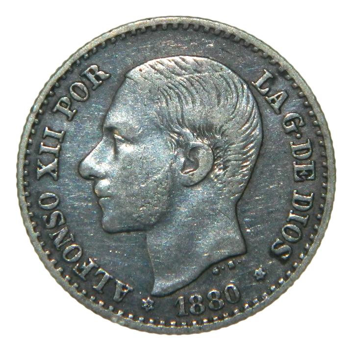 1880 - ALFONSO XII - 50 CENTIMOS - * 8-0 - MSM