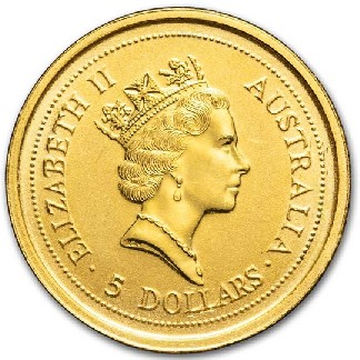 1995 - AUSTRALIA - NUGGET - 1/20 OZ ORO 999 - 5 DOLLARS