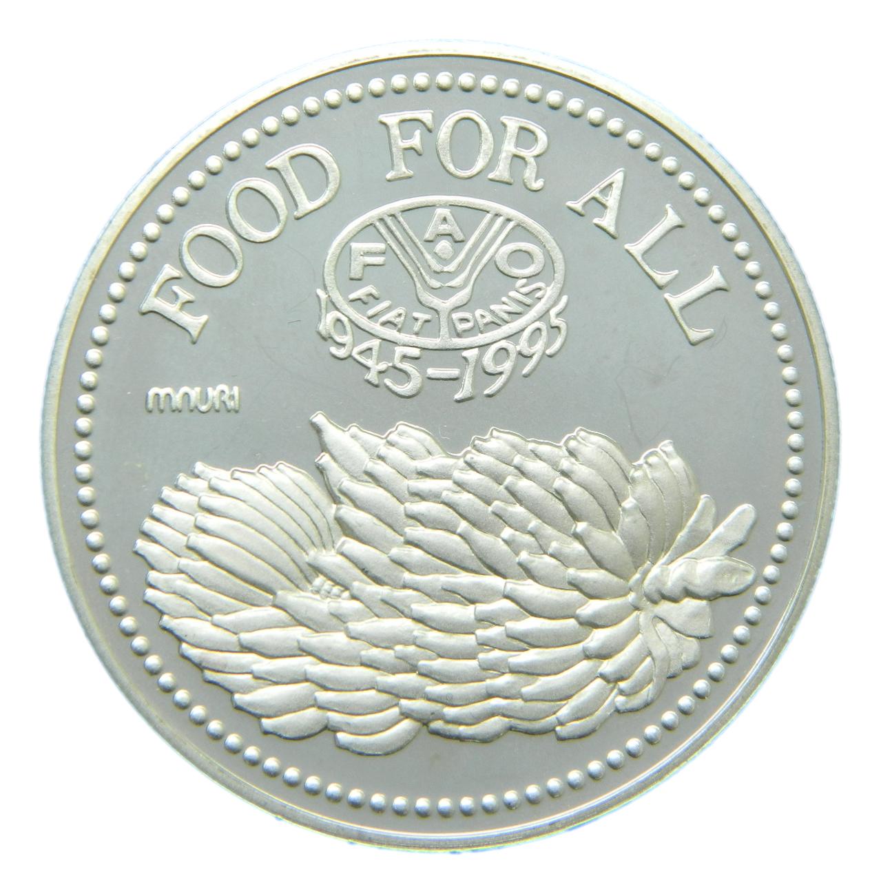 1995 - UGANDA - 5000 SHILLINGS - PLATA PROOF