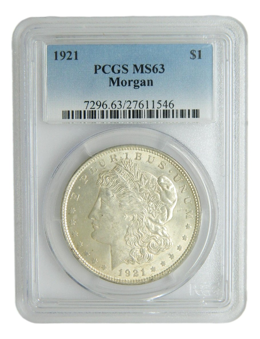 1921 - USA - DOLAR MORGAN - PLATA - PCGS MS63