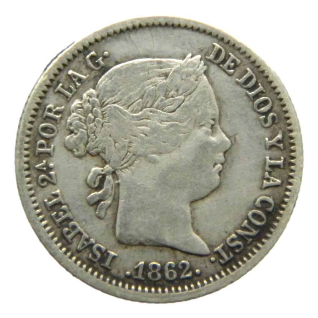 1862 - ISABEL II - 1 REAL - MADRID - MBC