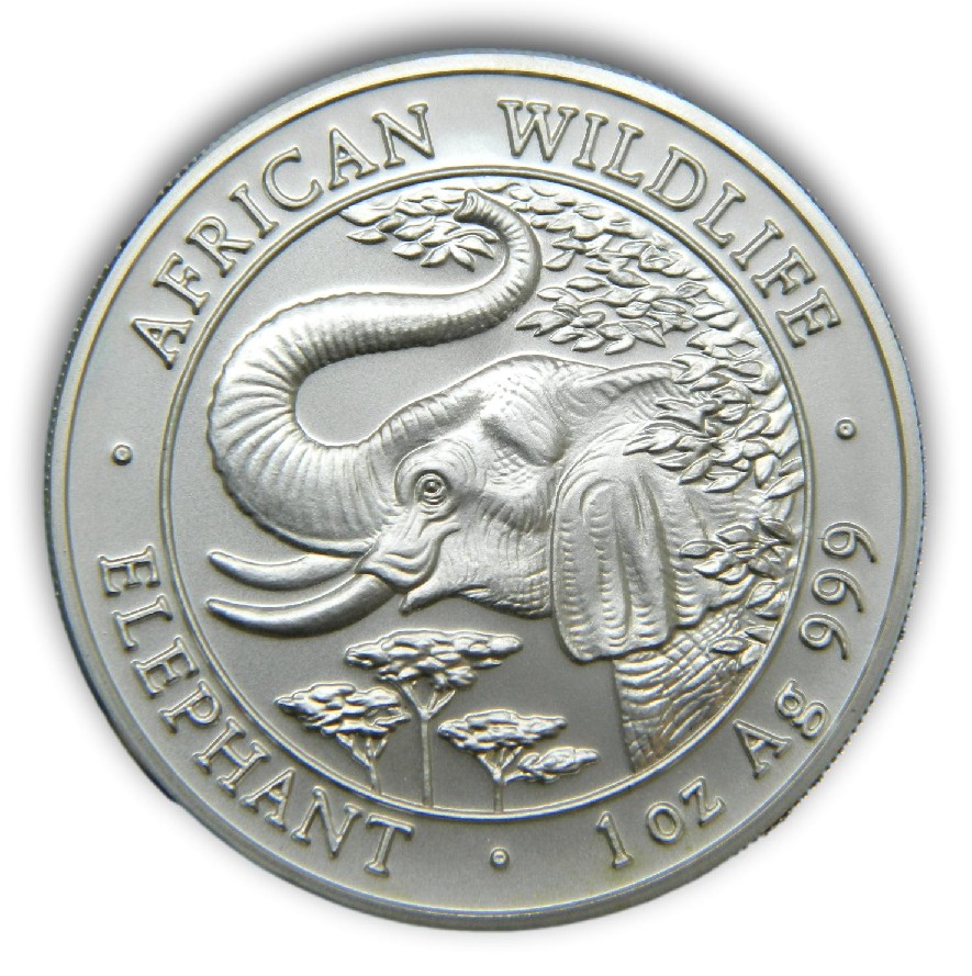 2005 - SOMALIA - ONZA PLATA - 1000 SHILLING - ELEFANTE