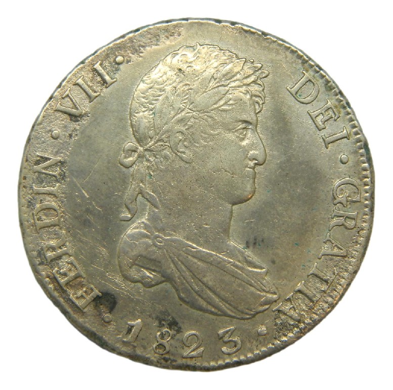 1823 PI - FERNANDO VII - 8 REALES - POTOSI - MBC-
