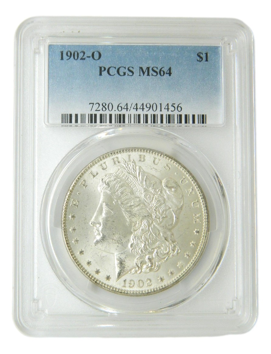 1902 O - USA - DOLAR MORGAN - PLATA - PCGS MS64