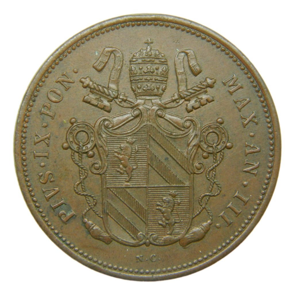 1848 - ITALIA - 2 BAIOCCHI - PIUS IX - S9/746