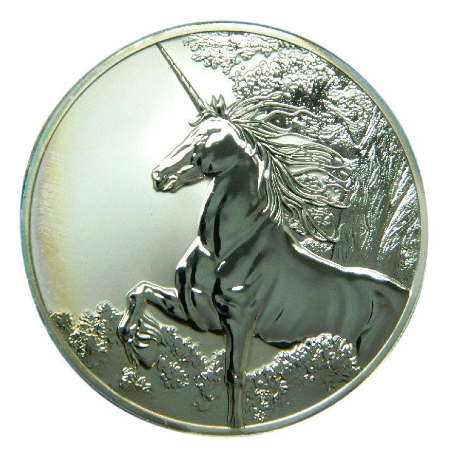 2014 - TOKELAU - 5 DOLLARS - ONZA PLATA 999 - UNICORNIO